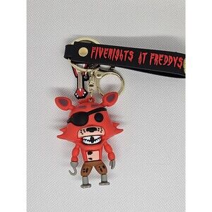 FNAF Foxy And Guitar Keychain With Wrist Lanyard Five Nights At Freddys